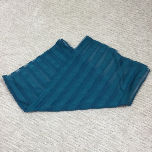 Infinity Scarf Teal Lightweight Sheer Polyester - Picture 7 of 8